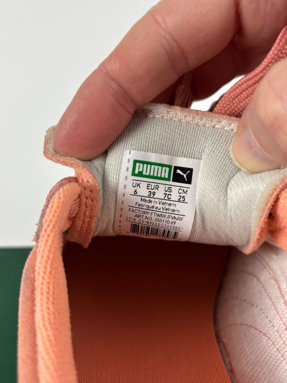 Puma, Suede, Skate/Court, Sneakers, Pale Pink/Samon Women's Size 8.5- 39 UK - Picture 8 of 12
